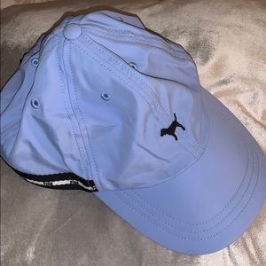 blue baseball hat